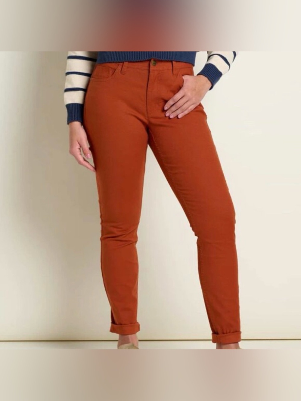 Toad&Co Rust Earthworks skinny Pant